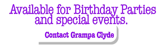 Grampa Clyde is available for birthdays